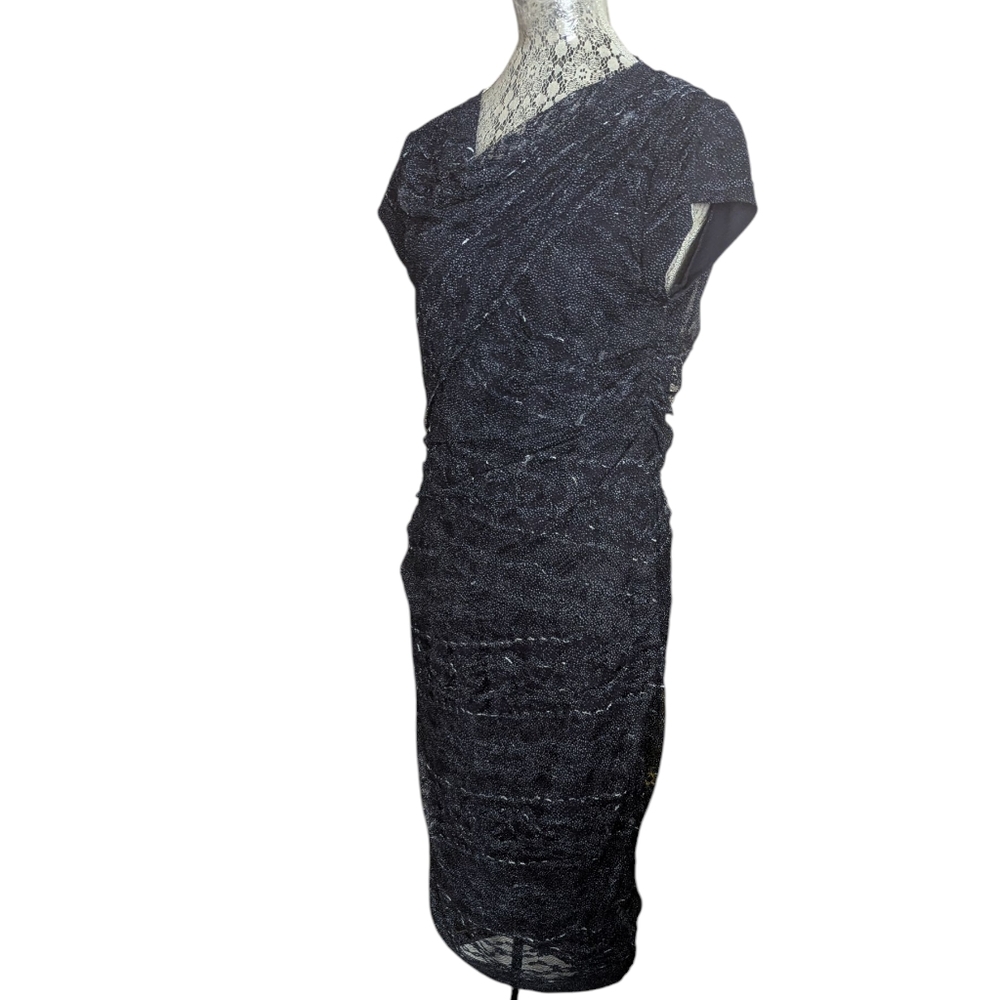 Joseph Ribkoff Bodycon Midi Lace Dress - Picture 3 of 11